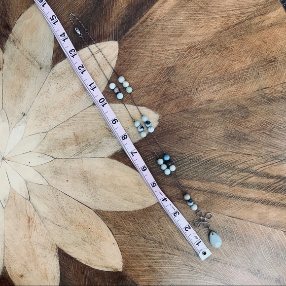 Artisan Natural Stone Beads and Sterling Silver Pendant Necklace - Picture 9 of 17